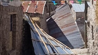 Arequipa: Fuertes vientos desprenden techos de calamina en Pampamarca
