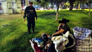 Trujillo: Retiran a mujer que descansaba en el óvalo La Marina