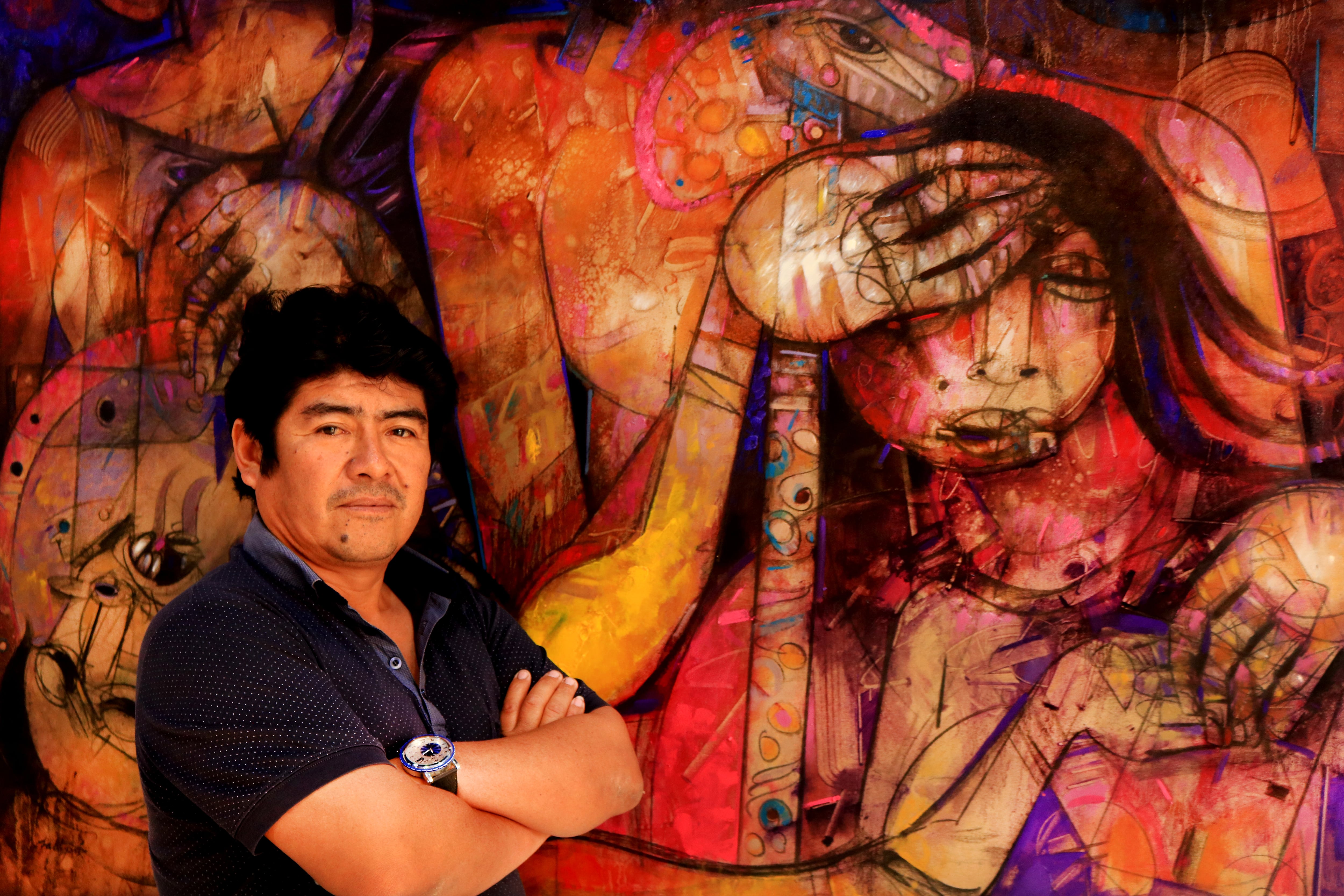 Artista piurano Wilmer Lalupú Flores participa con las mejores obras.