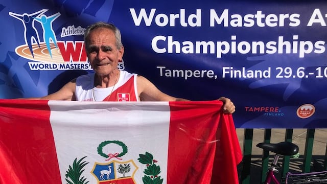 Jaime León, expresidente de la ‘U’, obtuvo el subcampeonato mundial de atletismo de Másters