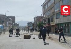 Paro de transportistas: Bloquean puente La Breña con piedras y palos en Huancayo (VIDEO)