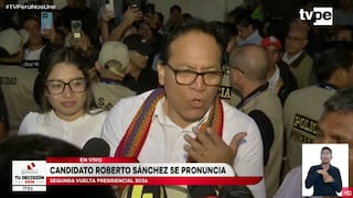 Roberto Sánchez tras resultados de boca de urna: “Siempre han puesto por debajo a quienes finalmente ganaron”