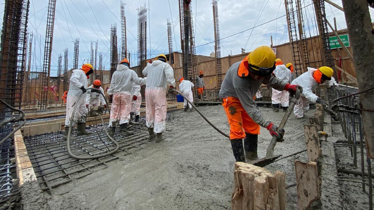 Trabajos de vaciado de concreto se pudieron en marcha el último lunes y fueron corroborados por Gerencia de Cooperación Técnica.