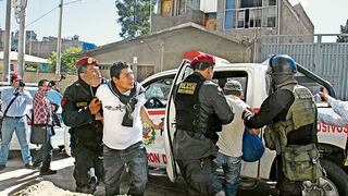 Huancayo: ​Dos heridos y cuatro detenidos durante paro