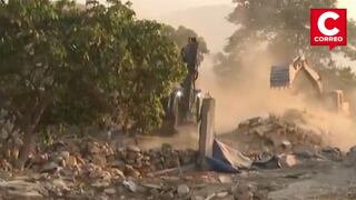 Desalojan a familias por obra de ampliación de la autopista Ramiro Prialé en Chosica