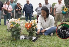 Keiko Fujimori visitó la tumba de Alberto Fujimori en Huachipa por el Día del Padre