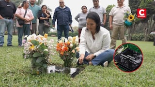 Keiko Fujimori visitó la tumba de Alberto Fujimori en Huachipa por el Día del Padre
