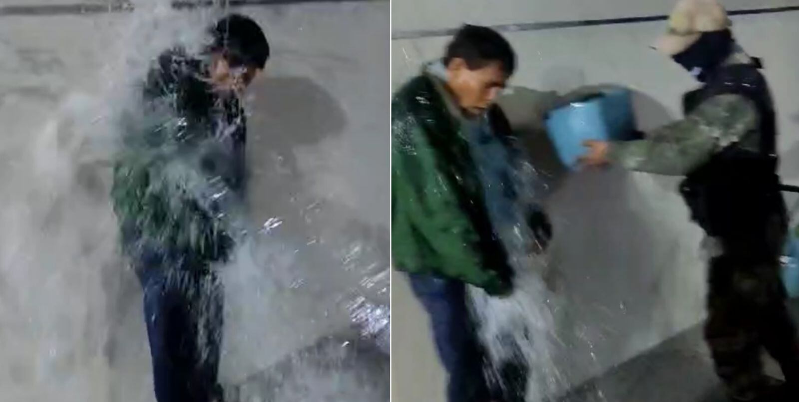 Bañado por ser capturado tras robar en centro comercial. (Foto: Captura)