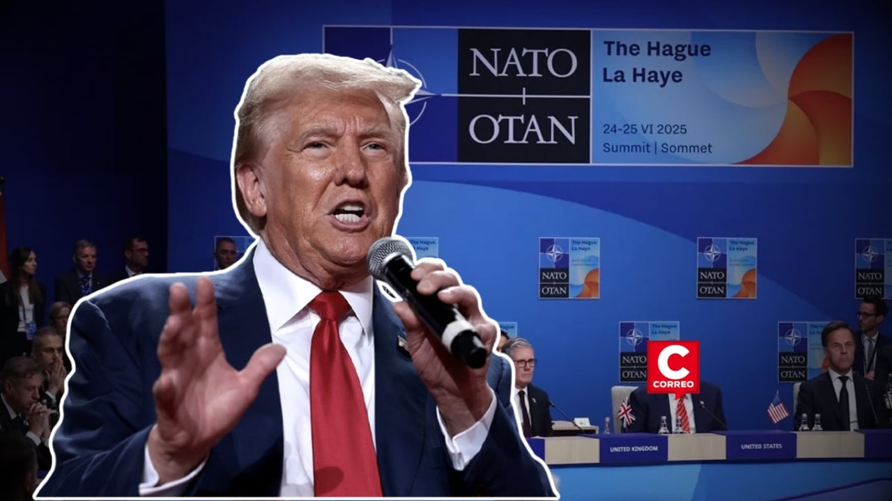 Donald Trump califica a la OTAN de “tigre de papel” y no descarta salida de Estados Unidos. Composición: Diario Correo.