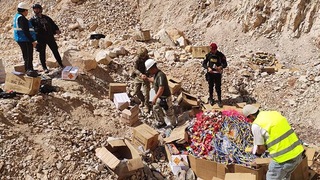 Sucamec destruye más de 13 toneladas de pirotécnicos decomisados en lo que va del año. Foto: Difusión.