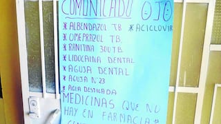 Hospitales de Junín no compran medicinas para el SIS pese a tener presupuesto