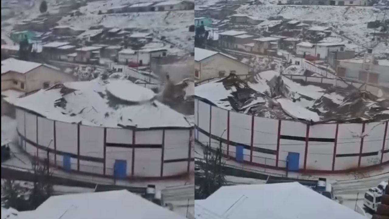 Según reportes oficiales, una intensa granizada viene cayendo sobre la localidad que se sitúa en la provincia de Santiago de Chuco.