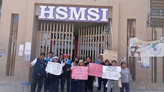 Ica: trabajadores del hospital Santa María Del Socorro protestan por tres meses sin sueldo