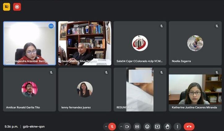 Audiencia fue virtual y el procesado escuchó la resolución desde el hospital. (Foto: Difusión)
