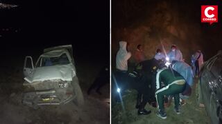 Huancavelica: Nueve heridos deja despiste y volcadura de vehículo, en Pampas