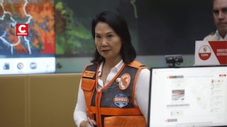 Keiko Fujimori anuncia despliegue de ministros por lluvias y suspensión de vuelos en Tacna
