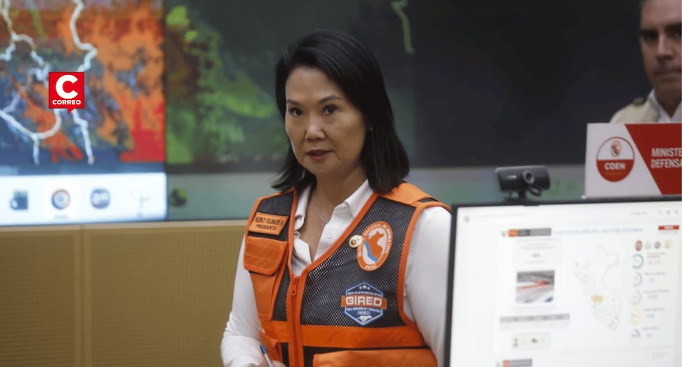 Keiko Fujimori anuncia despliegue de ministros por lluvias y suspensión de vuelos en Tacna