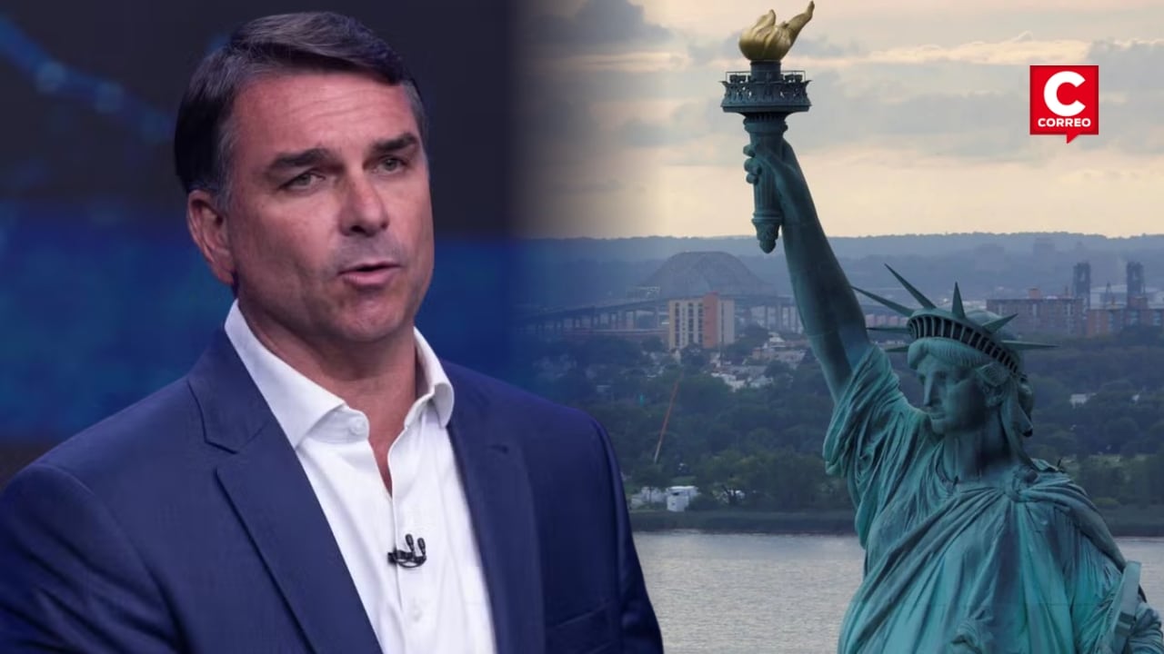 Medios brasileños reportan que Flávio Bolsonaro salió de Brasil pese a la prohibición judicial. Composición: Diario Correo.
