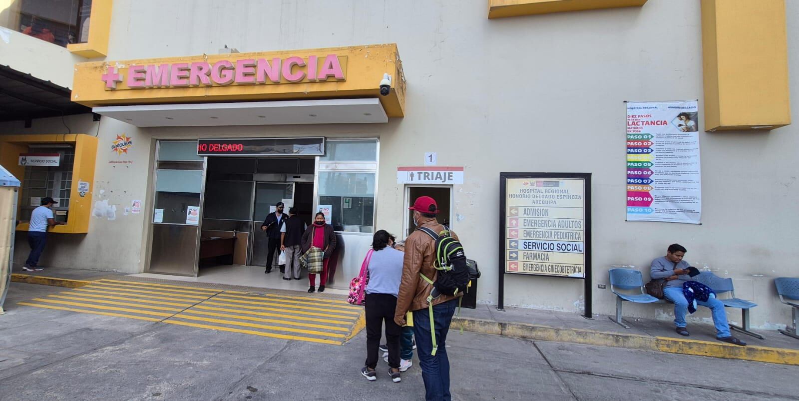 Emergencia del hospital Honorio Delgado Espinoza. Foto: GEC