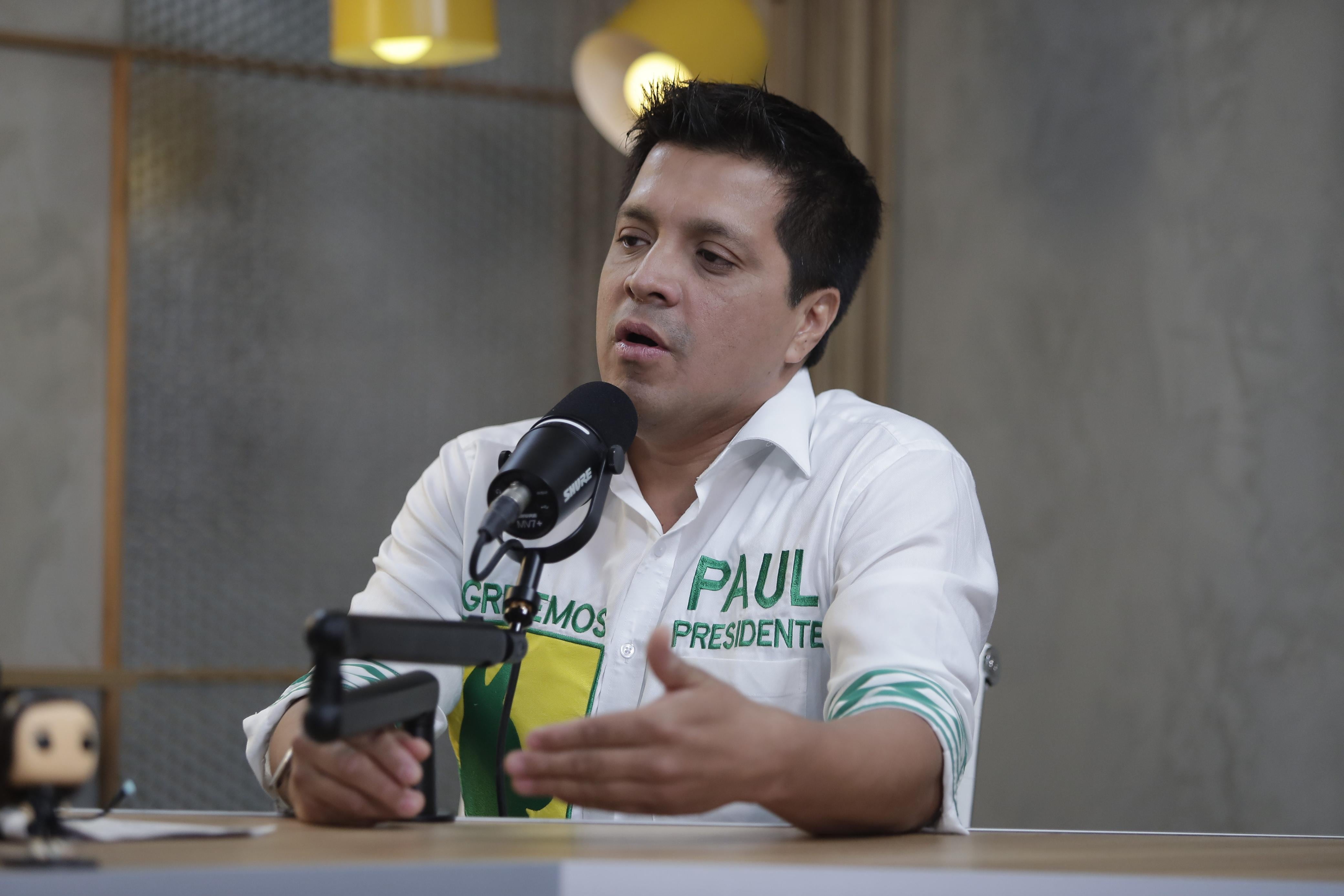 Paul Jaimes es candidato presidencial de Progresemos. (Foto: Hugo Pérez / @photo.gec)