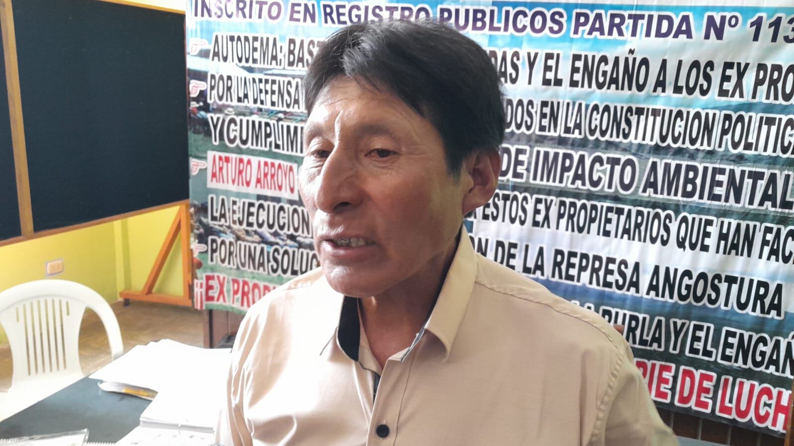 El presidente de la Asociación de Propietarios de Pusa Pusa, Félix Yanque. (Foto: GEC)