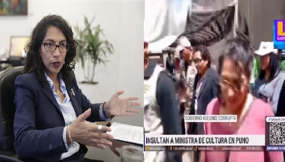 Ministra indicó que "hay que separar los temas”. (Foto: composición - Captura Latina TV)