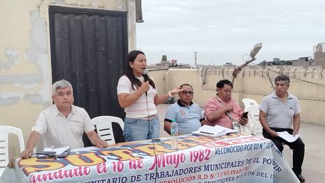 Trujillo: Virtual alcaldesa de El Porvenir se reúne con trabajadores municipales