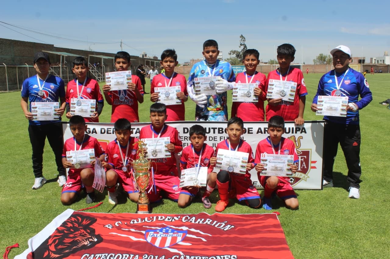 Alcides Carrión, subcampeón Sub-11 en Creciendo con el Fútbol en Arequipa. (Foto: Álvaro Figueroa/@photo.gec)