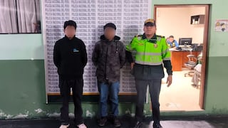 Arequipa: Capturan a “Richi” y “Jair” por hurto de celulares en Tiabaya