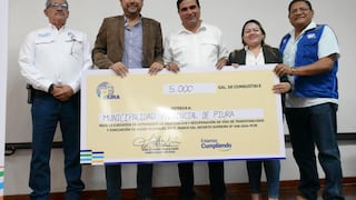 Municipalidad de Piura recibe 5,000 galones de combustible para el mejoramiento de vías