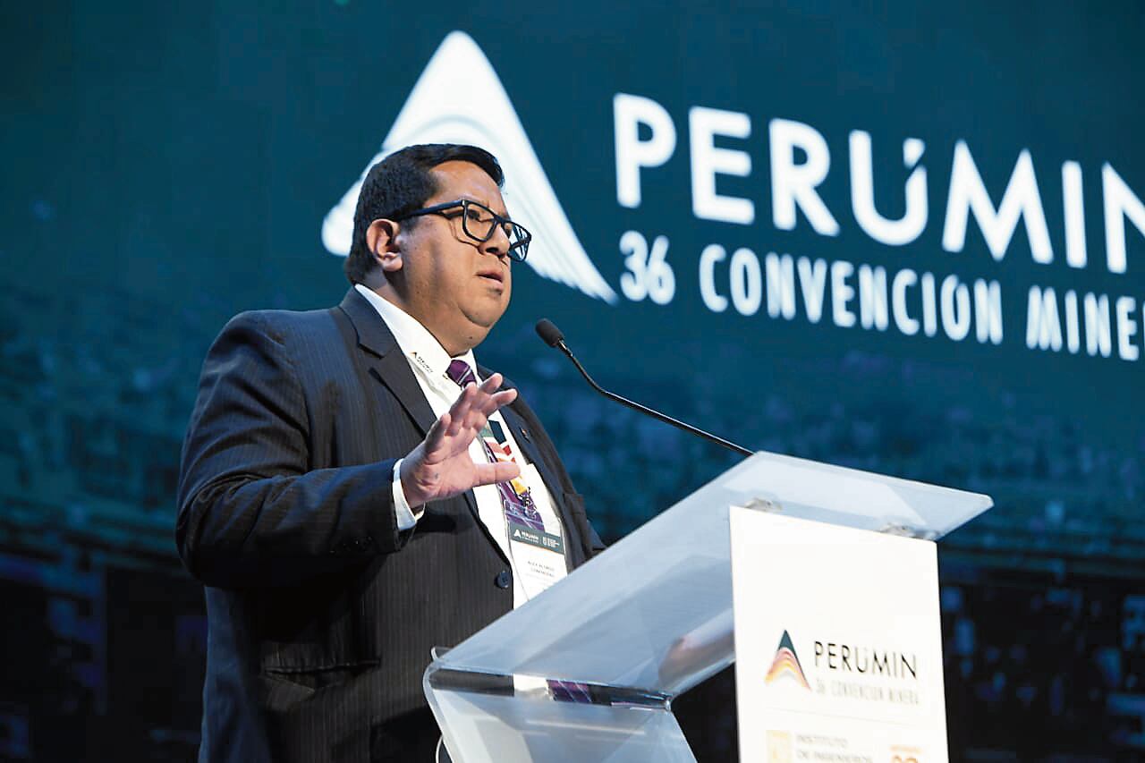 Ministro de Economía y Finanzas, Alex Contreras, en Perumin. (Foto: Difusión)