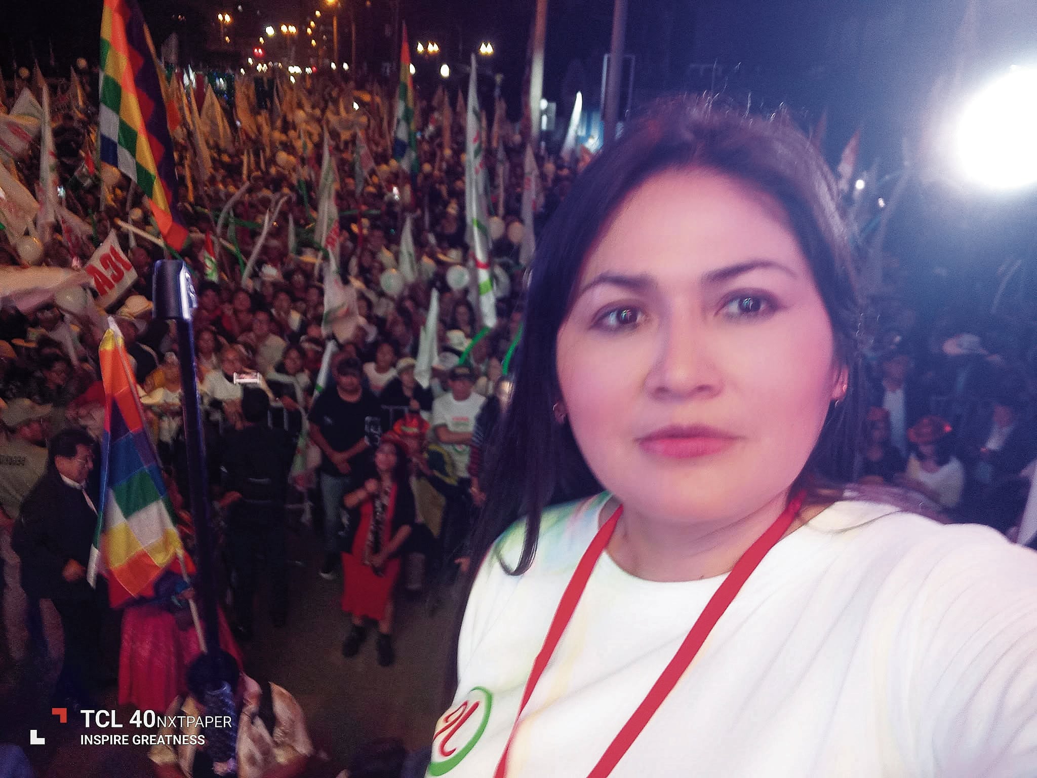 La comunicadora Keyla Ponce, de Juntos por el Perú, asegura que sobre ella no pesa ninguna sentencia por el presunto delito de atentado contra monumentos arqueológicos.
