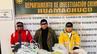 La Libertad: Detienen a tres hombres en Shorey con gran cantidad de material explosivo y arma de fuego