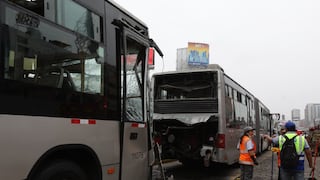 Triple choque en el Metropolitano deja al menos 40 heridos en Miraflores (FOTOS)