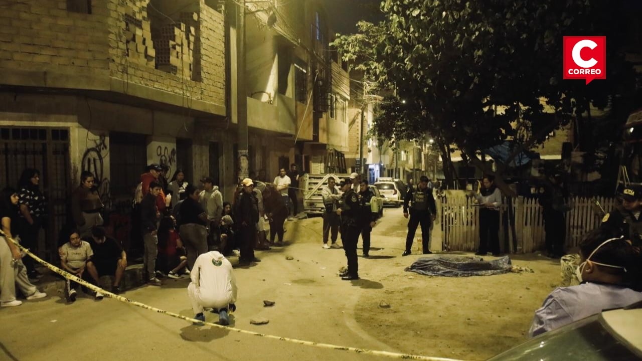 SJL: joven de 21 años fue asesinado a balazos cuando transitaba por la avenida Jorge Basadre . Fotos: César.grados@photo.gec