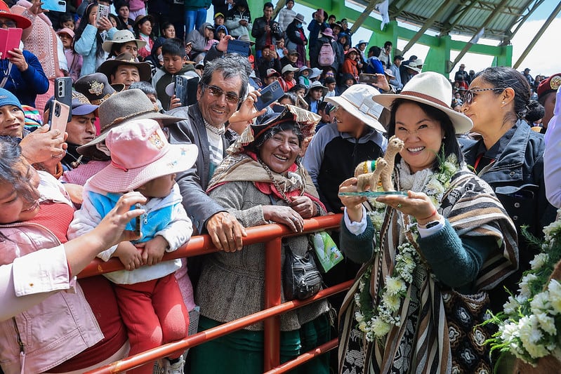 La presidenta participa en la FECASAM 2026 y supervisa la entrega de títulos, semillas, forraje, cuyes y maquinaria. (Foto: Flickr Presidencia Perú)