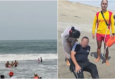 Rescatan a bañistas que fueron arrastrados hasta 300 metros en playas de Ica y Chincha