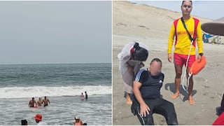 Rescatan a bañistas que fueron arrastrados hasta 300 metros en playas de Ica y Chincha