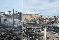 Pisco: devastador incendio deja en la calle hasta 30 familias a espalda del sector Cinova