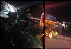 Pisco: auto se empotró contra parte posterior tráiler en la Panamericana Sur