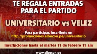 Copa Libertadores 2014: Gana entradas para el Universitario - Vélez
