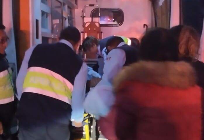 Víctima fue llevado al hospital de EsSalud. Foto: Cortesía.