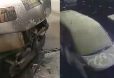 Chorrillos: Queman dos combis frente a una casa