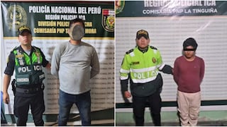 Ica: capturan a requisitoriado por hurto agravado y otro por delito contra la libertad sexual