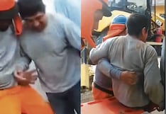 Un obrero casi muere sepultado por tierra y bloquetas en Piura