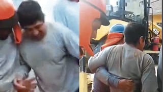 Un obrero casi muere sepultado por tierra y bloquetas en Piura