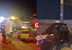 Callao: taxi por aplicativo se estrella contra poste y deja cinco heridos en Día de la Madre