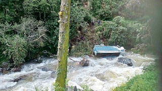 Camión cae a río, aplasta a conductor, y cuatro integrantes de una familia se salvan