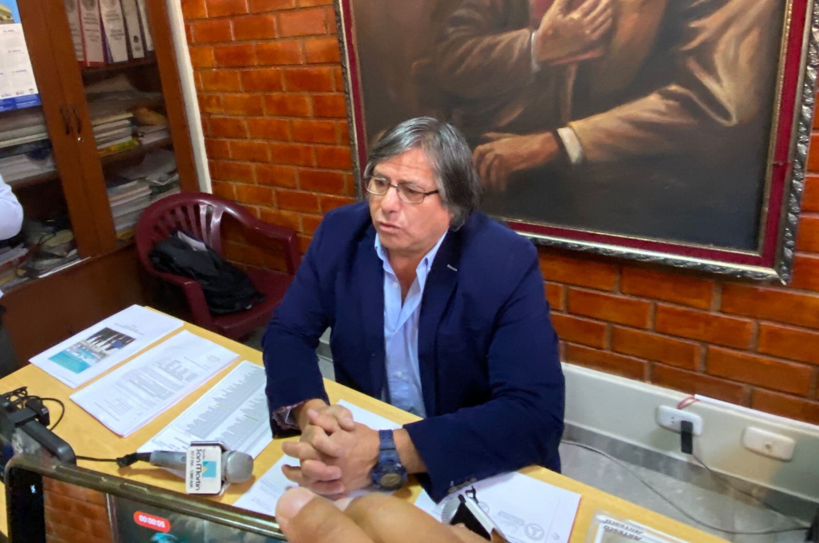 Hammer Villena, secretario regional del SUTEP en Arequipa. (Foto: Omar Cruz)