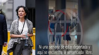 Nadine Heredia se pasea en centro comercial en Sao Paulo